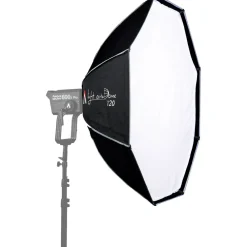 Outlet 47.2 in. Light OctaDome 120 Bowens Mount Octagonal Softbox with Grid Octagonal Soft Boxes
