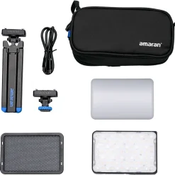 New Ace 25c RGB LED Light Panel All-in-One Creator Kit (Charcoal) Led Shoe Mount Lighting