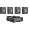 Fashion Dionic 240Wh 26V Gold Mount Plus Batteries with Dionic 26V LP4 Quad Gold Mount Plus Charger Kit Batteries & Power