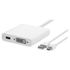 New Mini DisplayPort to Dual-Link Display Adapter with USB Extension Cables & Power Supplies