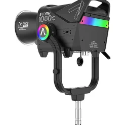 Best STORM 1000c Cine Kit with Skid Support, Fresnel, and Barndoors Monolight Strobe Heads & Kits