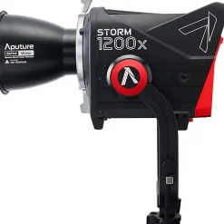 Online STORM 1200x Cine Kit with Skid Support, Fresnel, and Barndoors Monolight Strobe Heads & Kits