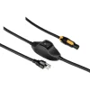 Outlet Power Cord with Switch for L-Series Fresnels (23 ft.) Continuous Lighting Cables