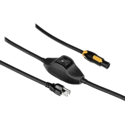Outlet Power Cord with Switch for L-Series Fresnels (23 ft.) Continuous Lighting Cables
