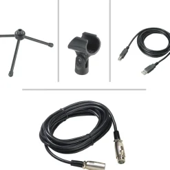 New AT2005USB Microphone Pack with ATH-M20x, Boom & Mini-USB Cable Microphones