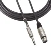 Outlet XLRF - 1/4" Value 10' Microphone Cable Audio Cables
