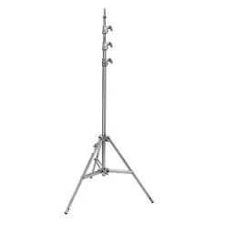 Online 14.7 ft. Baby Steel Stand 45 with Leveling Leg (Chrome-plated) Light Stands