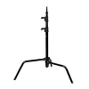 Outlet 20 in. Century Lightstand Black Chrome Light Stands