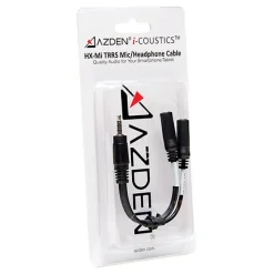 New i-Coustics HX-Mi TRRS Mic/Headphone Adapter for Smartphones & Tablets Audio Cables