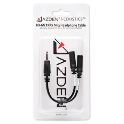 New i-Coustics HX-Mi TRRS Mic/Headphone Adapter for Smartphones & Tablets Audio Cables