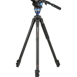 Hot A2573F Aluminum Single Tube Tripod with S6Pro Fluid Video Head Video Tripods & Supports