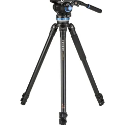 Best A373F Aluminum Single-Tube Tripod with S8Pro Fluid Video Head Video Tripods & Supports|Tripod Kits