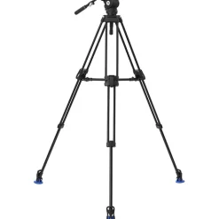 New A673LL Lightning Lock Tripod Kit with BV6H PLUS Head (Aluminum, 75mm Bowl) Video Tripods & Supports