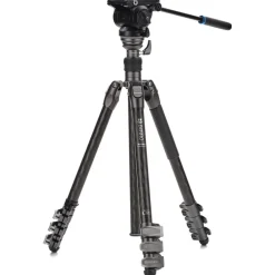 Hot Rhino S4PRO Video Tripod Kit with Flip Locks (Carbon Fiber) Video Tripods & Supports