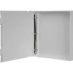 Outlet Besfile Archival Safe-T 3-Ring Binder Box, 11-5/8" x 10-1/4", White Portfolios Archival Storage
