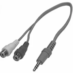 Discount 3.5 mm stereo plug to two RCA jacks (6 inch. long) Audio Cables
