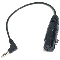 Outlet Female XLR to 3.5mm Stereo Plug (1 ft. Long) Audio Cables