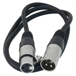 New Microphone Cable Male to Female XLR (1.5 ft. Long) Audio Cables