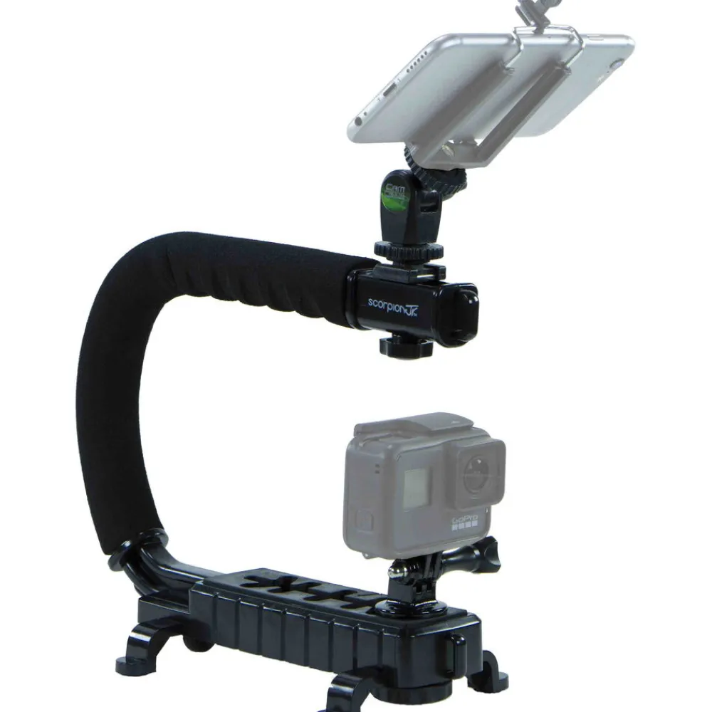 Sale Scorpion Jr. Triple Cold Shoe Mount (Black) Video Stabilization