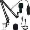 Fashion Veyda USB Condenser Microphone with Boom Mount with Windshield, Pop Screen and USB Cable Microphones