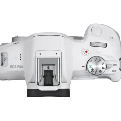 Online EOS R50 Mirrorless Digital Camera Body (White) Mirrorless