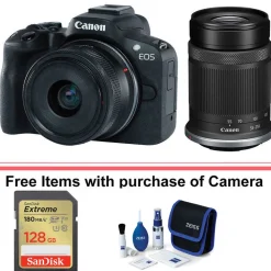 Best EOS R50 Mirrorless Digital Camera with 18-45mm and 55-210mm Lens (Black) Mirrorless