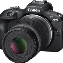 New EOS R100 Mirrorless Digital Camera with 18-45mm Lens and 55-210mm Lens Mirrorless