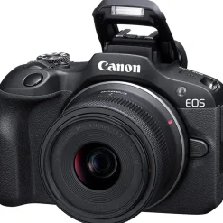 New EOS R100 Mirrorless Digital Camera with 18-45mm Lens and 55-210mm Lens Mirrorless