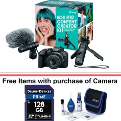Hot EOS R10 Mirrorless Digital Camera with 18-45mm Lens Content Creator Kit Mirrorless