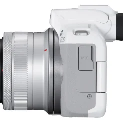 Online EOS R50 Mirrorless Digital Camera with 18-45mm Lens (White) Mirrorless