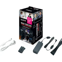 Online EOS Webcam Accessories Starter Kit for EOS Rebel T3, T5, T6 & T7 DSLR Cameras Batteries & Adapters