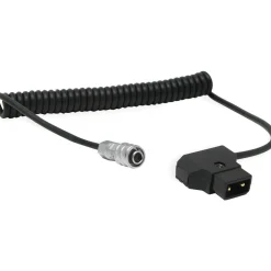 New Coiled D-Tap to 2-Pin Cable for Blackmagic Pocket 4K & 6K (18 to 48 in.) Batteries & Power