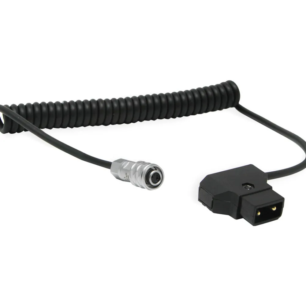 New Coiled D-Tap to 2-Pin Cable for Blackmagic Pocket 4K & 6K (18 to 48 in.) Batteries & Power