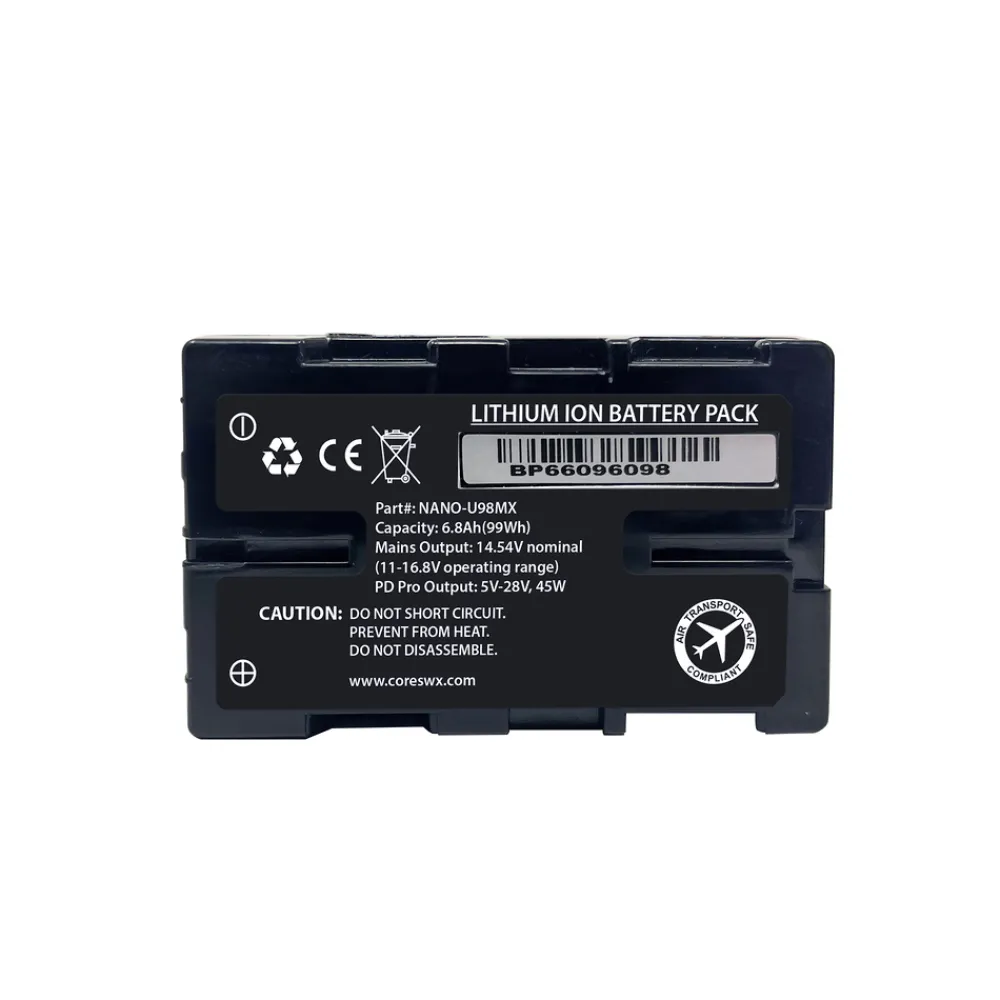 Outlet Nano-U98MX M-Snap 14.8V Battery for Select Sony Cameras and BMD Pyxis Batteries & Power