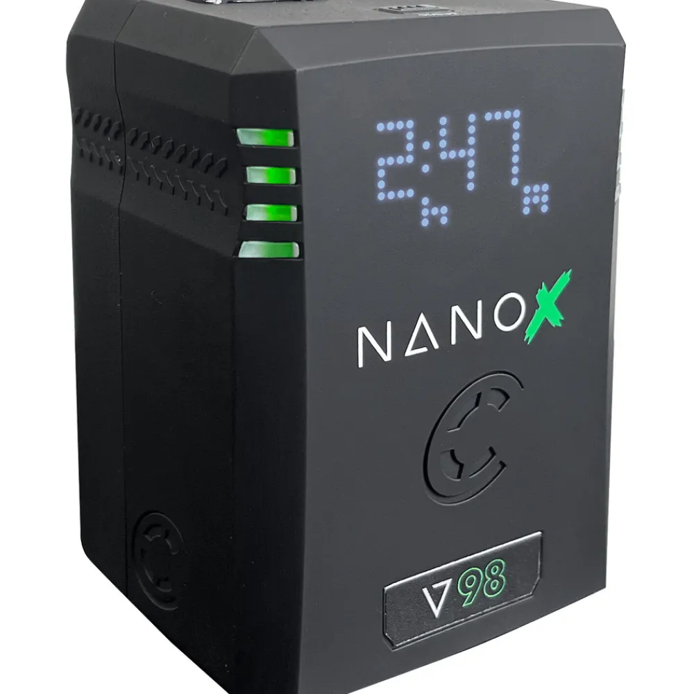 New NANOX V98 Micro 98Wh Li-Ion Battery (V-Mount) Batteries & Power