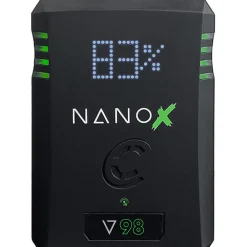 New NANOX V98 Micro 98Wh Li-Ion Battery (V-Mount) Batteries & Power