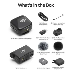 Fashion Mic Mini Compact Wireless Microphone System for Camera & Smartphone (2.4 GHz) Wireless Audio Systems