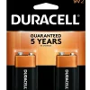 Outlet Coppertop 9 Volt Battery (2 Pack) Batteries & Adapters