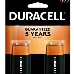 Outlet Coppertop 9 Volt Battery (2 Pack) Batteries & Adapters