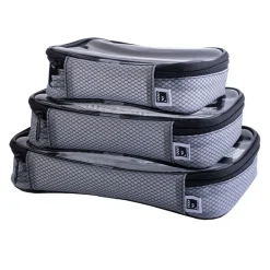 Clearance Set of Small, Medium and Large Thermoplastic Polyurethane(TPU) Transparent Cases (Black) Camera Bags