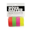 Outlet 1 in. microGaffer 4-Roll Gaffer Tape - Fluorescent Tape