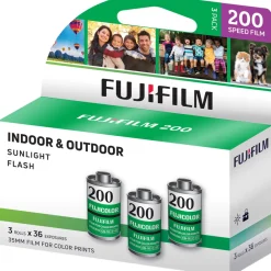 Fashion Fujicolor 200 Color Negative Film (35mm Roll Film, 36 Exposures, 3 Pack) Film