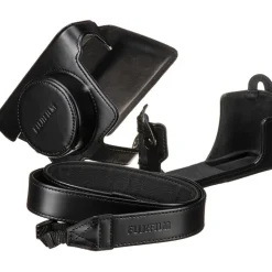 Hot LC-X100V Leather Case (Black) Camera Bags
