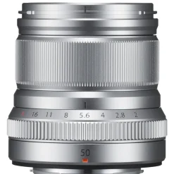 New XF 50mm f/2 R WR Lens (Silver) Telephoto Lenses