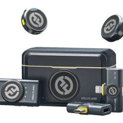 Discount LARK M2 DUO 2-Person Wireless Combo Microphone System (2.4 GHz, Shine Charcoal) Wireless Audio Systems