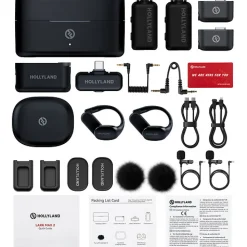 Outlet LARK MAX 2 Ultimate Combo 2-Person Wireless Microphone System for Cameras and Mobile Devices (Space Gray, 2.4 GHz) Wireless Audio Systems
