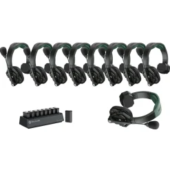 Discount Solidcom SE PRO-9S 9-Person Noise Cancelling Headset Wireless Intercom System Wireless Audio Systems