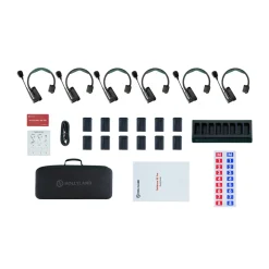 Fashion Solidcom SE PRO-6S 6-Person Noise Cancelling Headset Wireless Intercom System Wireless Audio Systems