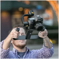 Best Dual Grip Gimbal Handle and Tray for DS1 & MS1 Gimbal Stabilizers Video Tripods & Supports