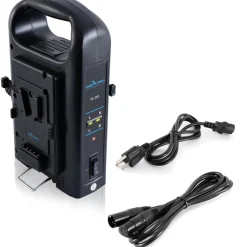 Fashion 2 x Micro-Series 98Wh Li-Ion V-Mount Batteries with Dual V-Mount Battery Charger Kit Batteries & Power